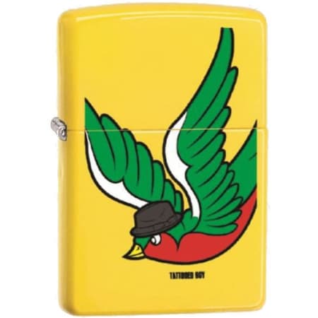 Zippo 2024 Zippo Custom Tattooed Boy El Pajaro Sparrow Lemon Matte ZIP-24839CI010064